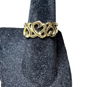 Tiffany & Co Triple Loving Hearts Ring 18K Gold (750)